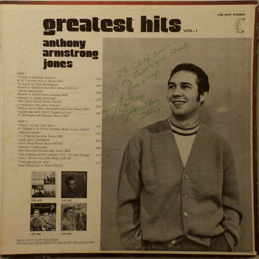 Anthony Armstrong Jones Greatest Hits LP